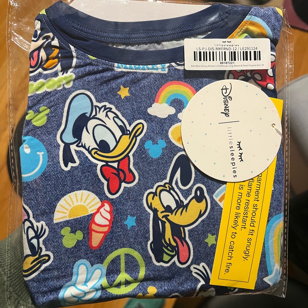 Disney Little Sleepies 3T Pajamas